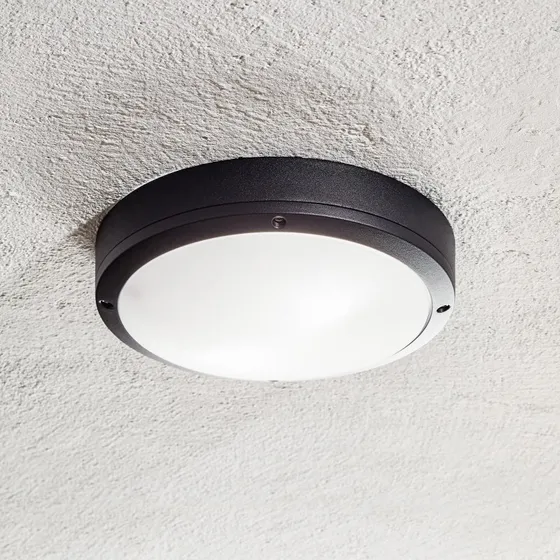 Nordlux Desi 28 Plafonnier Rond Noir - Design Moderne et Épuré