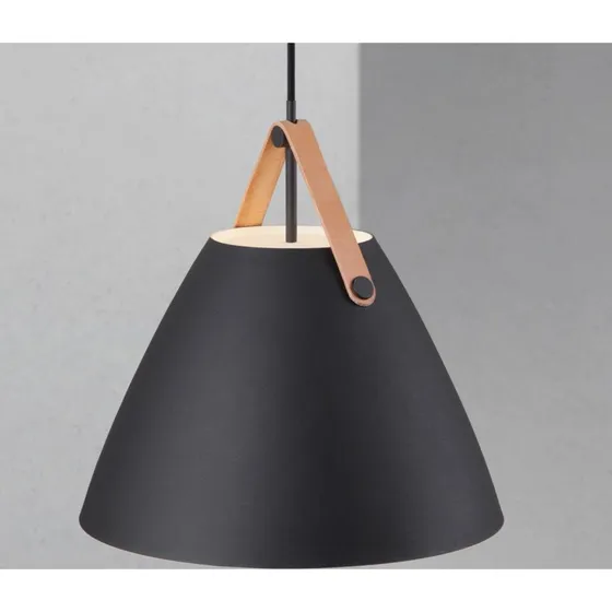 Nordlux Suspension LED Strap 36, Noir, Design Scandinave