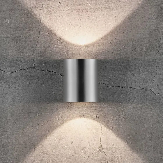 Nordlux Applique murale LED Canto 2, Gris, Aluminium