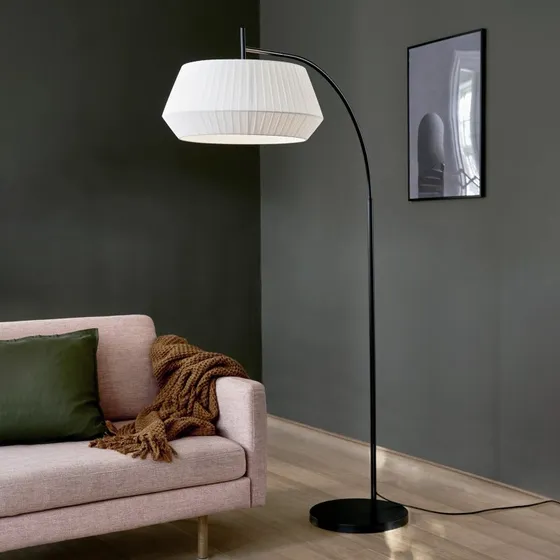 Nordlux Lampadaire Arc Dicte - Blanc - Style Scandinave