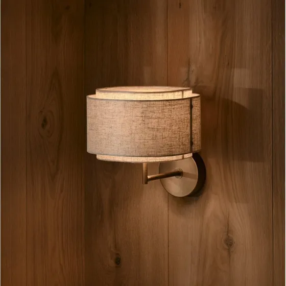 DFTP by Nordlux Applique murale Takai beige en lin