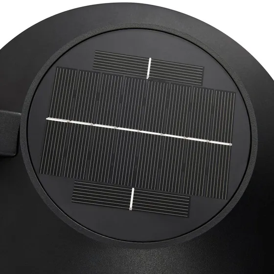 Nordlux Applique Solaire LED Justina Noire - Capteur de Mouvement