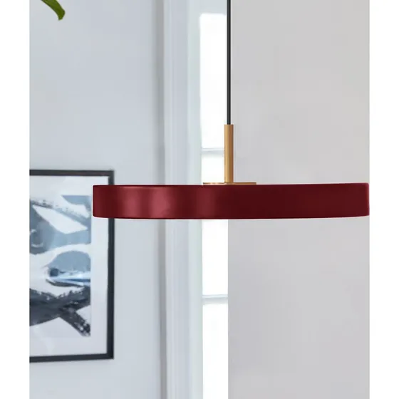 UMAGE Suspension LED Asteria Mini Rouge Rubis/Laiton Ø 31 cm