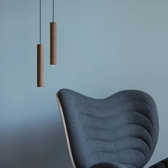 UMAGE Suspension Chimes Tall en Chêne Foncé