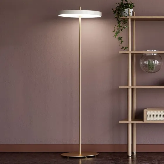 UMAGE Asteria Floor Lampadaire LED Blanc Perle Dimmable