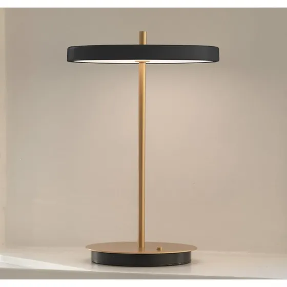 UMAGE Lampe à poser LED rechargeable Asteria Move Noir/Laiton