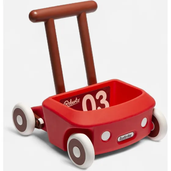 Italtrike Roberto — Trotteur bébé rouge anti‑basculement