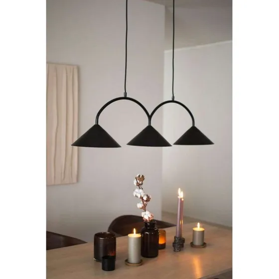 Globen Lighting Suspension Curve 3 Black - Design Géométrique