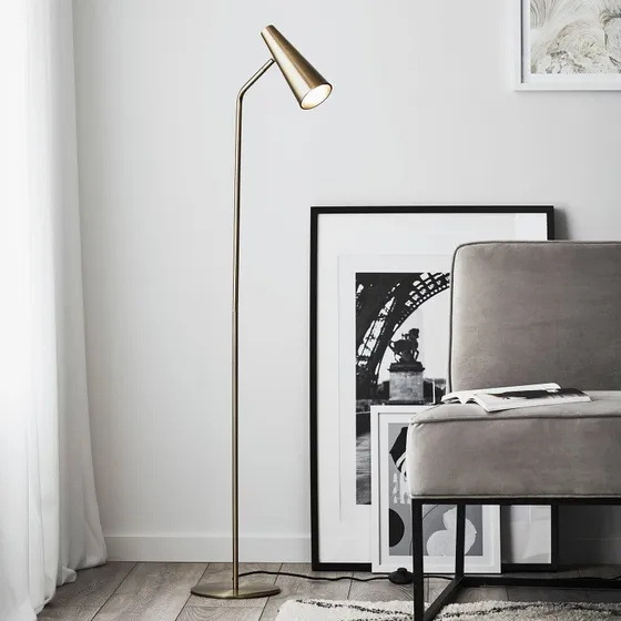 Markslöjd Lampadaire Peak Doré en Laiton Antique