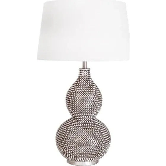 By Rydéns Lampe à poser Lofty, Argenté et Blanc