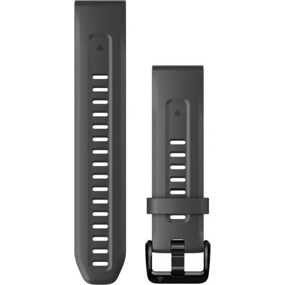 Garmin QuickFit® 20 - Bracelet en Silicone Gris pour Montre Fenix S