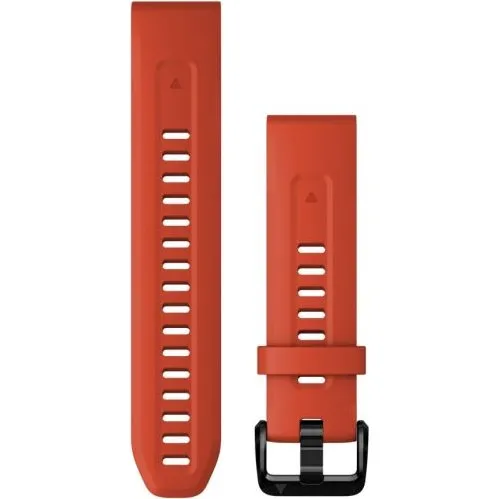 Garmin QuickFit® 20 Sangle Silicone Rouge pour Montre Fenix S