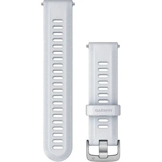 Garmin Bracelet de montre 22 mm en silicone Argent pour Forerunner 955