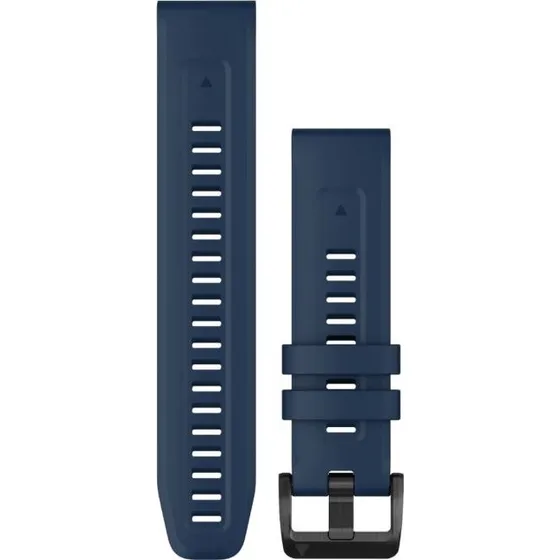 Bracelet Garmin QuickFit 22 en Silicone Bleu avec Boucle Acier