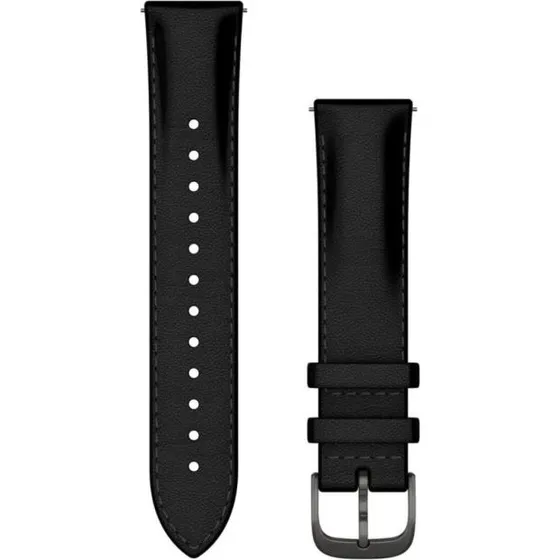 Garmin Bracelet en Cuir Quick Release 18 mm - Noir