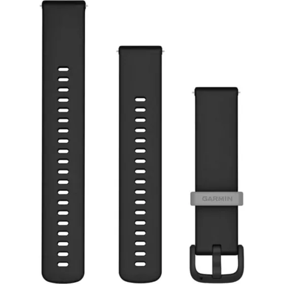 Bracelet Garmin 20 mm en Silicone Quick Release - Noir