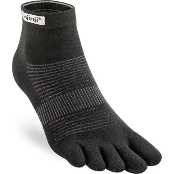 Injinji Run Lightweight Mini-Crew Noires XL