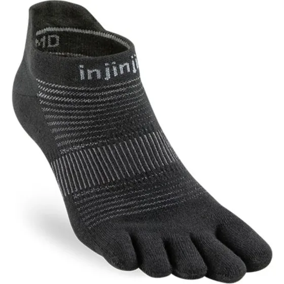 Injinji Chaussettes Original Weight No-Show Noires