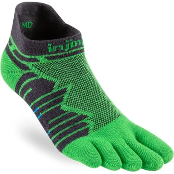 Injinji Ultra Run Mid Weight No-Show Vert - T. M/L