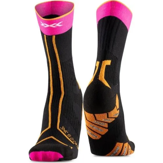 X-Bionic X-Socks Trailrun Terraskin Expert Crew - Noir/Rouge, M