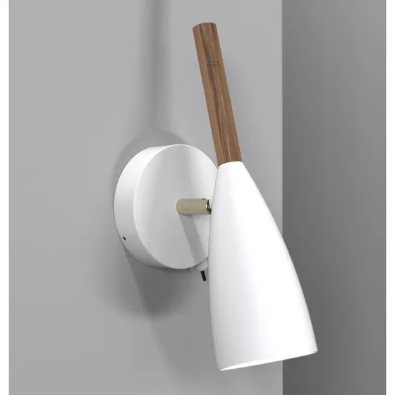 Nordlux Applique Murale Pure - Blanc et Noyer
