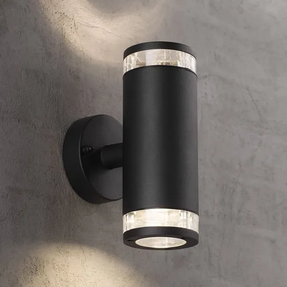 Nordlux Birk Applique Murale Extérieure Double - Noir