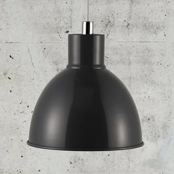 Nordlux Suspension Pop Anthracite - Design Scandinave en Métal