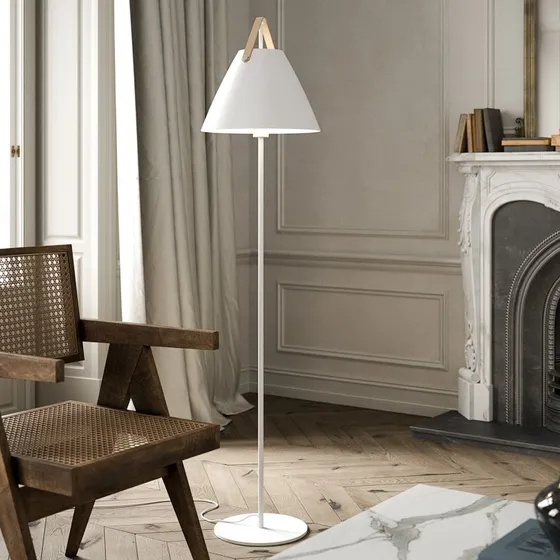 Nordlux Lampe sur pied Strap White - Design Scandinave