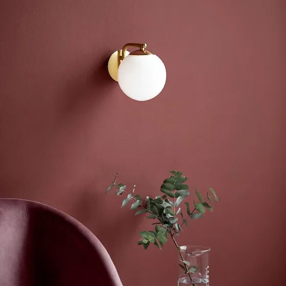 Nordlux Applique Murale Grant Brass - Laiton et Verre Opale