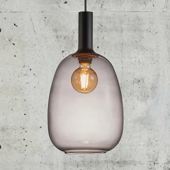 Nordlux Alton 23 Suspension Verre Fumée et Noir