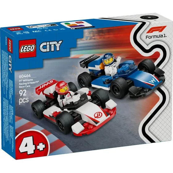 LEGO City Voitures de course F1 Williams Racing et Haas F1