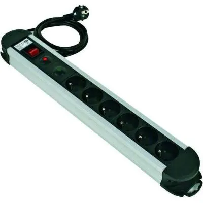 TEC HIT Bloc multiprise 6 prises 16A avec protection