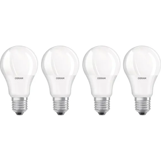 OSRAM BASE CLAS A 60 FR 8,5 W E27 Blanc Chaud Lot de 4
