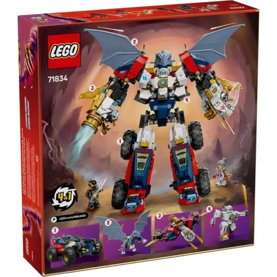 LEGO Ninjago Zane Ultra Robot Combiné 4-en-1 - 71834