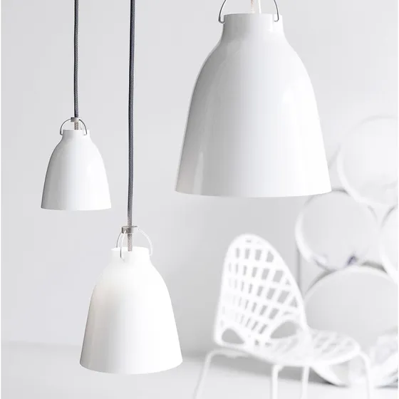 Fritz Hansen Suspension Caravaggio P2 Blanc Brillant