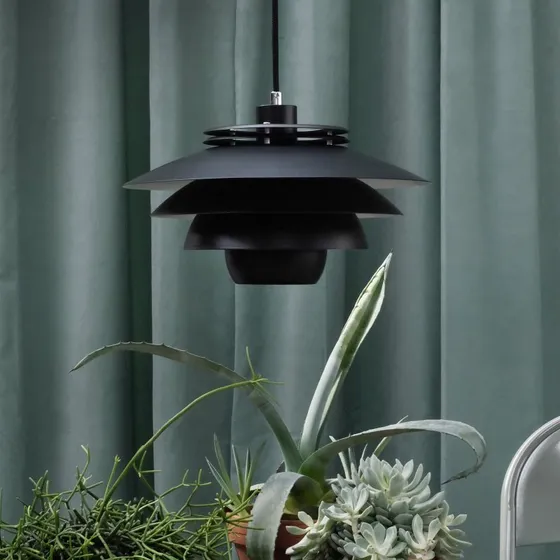 Dyberg Larsen Suspension Ejka Design, Métal Noir, Dimmable