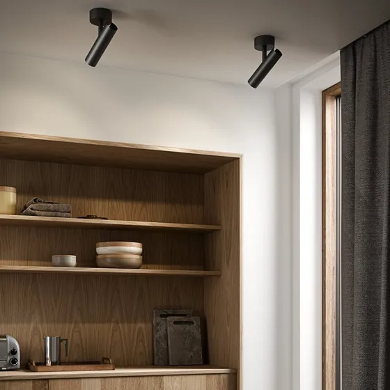 Nordlux MIB 6 Plafonnier Noir - Design Scandinave Moderne