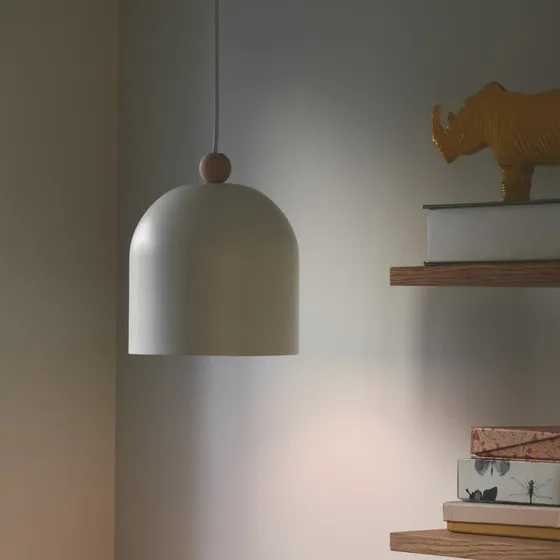 Nordlux Suspension Gaston - Blanc - Métal et Bois