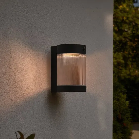 Nordlux Applique Solaire Coupar, Noire, IP44