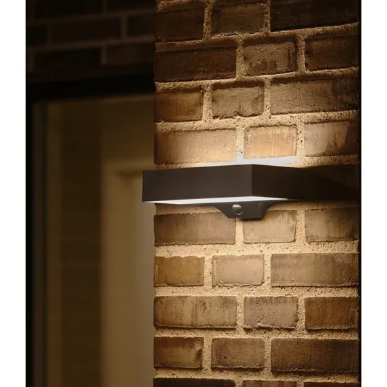 Nordlux Monay Square - Applique murale solaire LED noire IP44