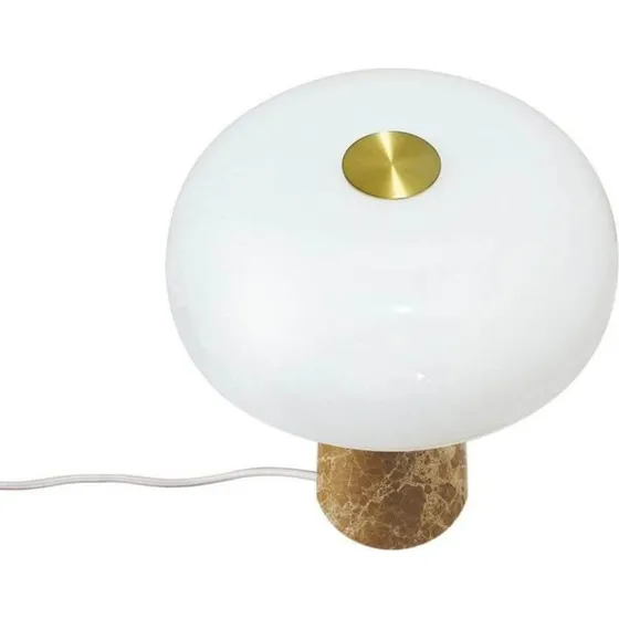 DFTP by Nordlux Lampe à poser Glossy, Marbre et Verre, Beige