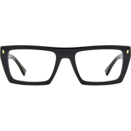 Dsquared2 D2 0130 Lunettes de Vue Homme Rectangulaires Noires