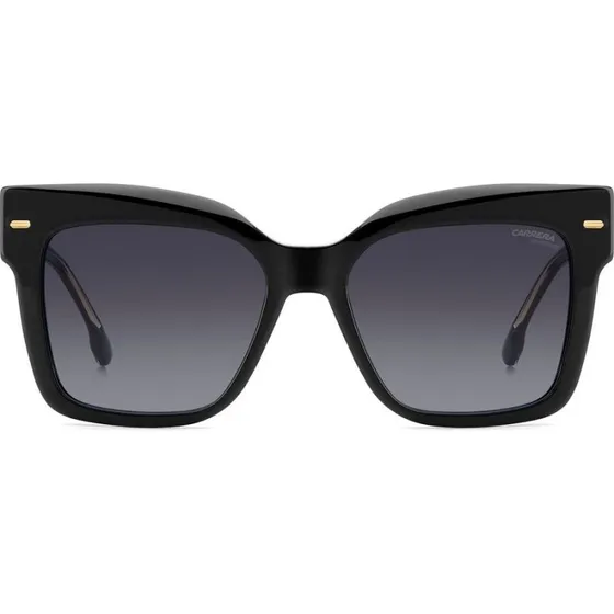 Carrera 3037/S Lunettes de Soleil Femme Géométriques Noires