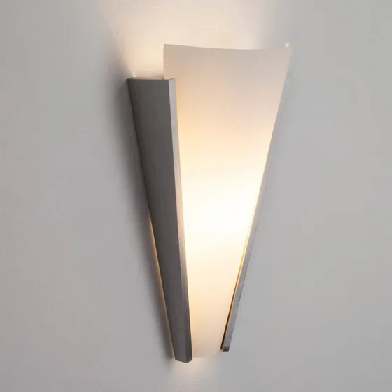 Applique murale Magnus Lindby - Verre satiné et Aluminium - Blanc
