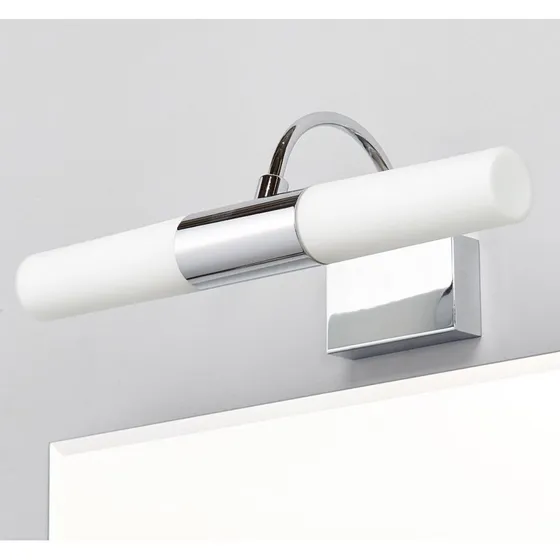 Lindby Applique Murale Devran Chrome et Verre Satiné
