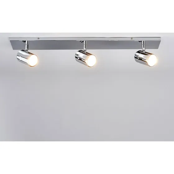 Lindby Plafonnier Dejan Chrome 3 Lampes - IP44 - Salle de Bain