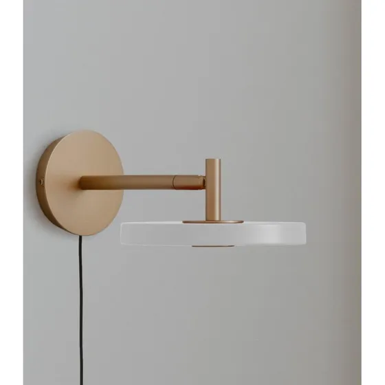 UMAGE Applique murale LED Asteria Short, Blanc/Laiton