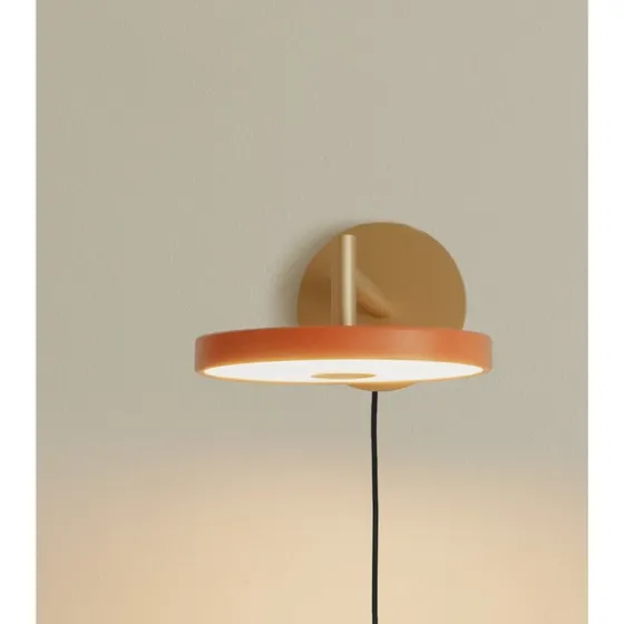 UMAGE Applique murale LED Asteria Short, Orange et Laiton