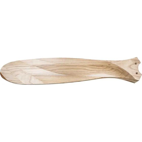 CasaFan Ventilateur de plafond ECO GENUINO, Chrome/Bois clair, Ø 122 cm