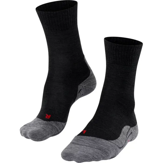 Falke TK5 Wander - Chaussettes de randonnée en laine mérinos, Noir